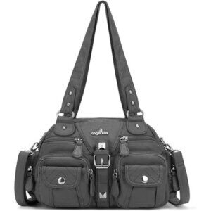 Hobo Crossbody Purses for Women Shoulder Bag Multipocket Soft Hobo Purses